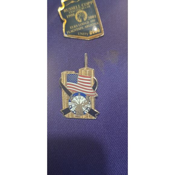Lot- 55 Elks Lodge BPOE and more- Metal & enamel hat pins & vest- 90s- 2013 - Picture 11 of 12